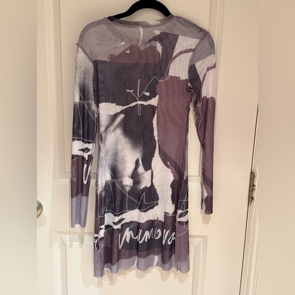 iNAMORATA Multicolor Long Sleeve Dress PURPLE - Picture 6 of 6